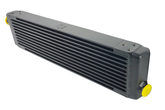 CSF Universal Single-Pass Oil Cooler / IROC Porsche / M22x1.5 / 24L x 5.75H x 2.16W