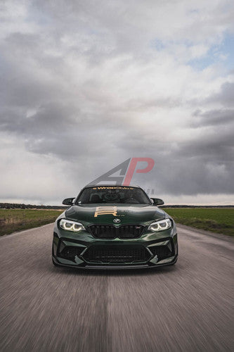 AP Design Dry Carbon Fibre Front Splitter for BMW M2 Competition (F87) 2018+ | Automotive Passion M2C Front Lip Spoiler | OEM Fit | Lightweight Dry Carbon Aero