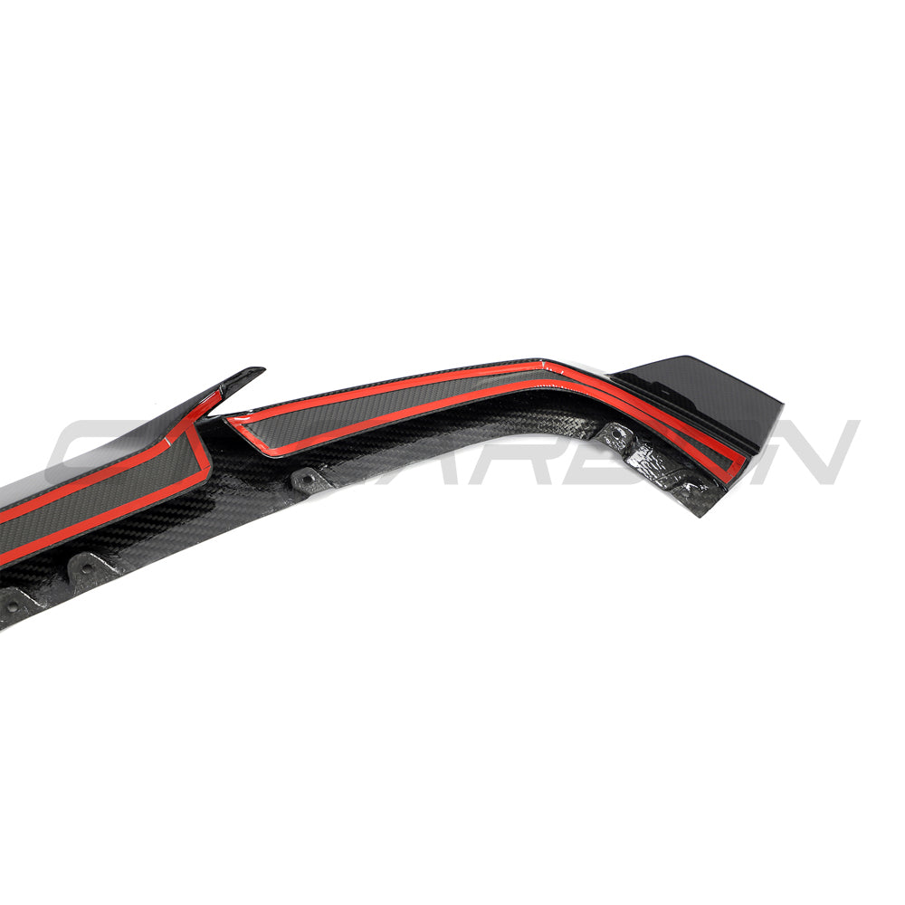 BMW X5 M F95 (X5M) 2019-2022 Pre-LCI (Pre-Facelift) Carbon Fibre/Carbon Fiber Front Splitter, Front Lip Spoiler & Chin Spoiler & Front Valance | Gloss Carbon Front Bumper Lip | CT Design CT Carbon