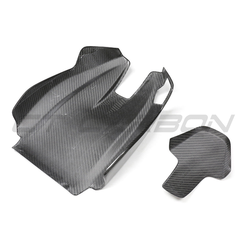 BMW G82/G83 M4, G87 M2, F92/F93 M8, G42 2 Series Dry Carbon Fibre Seat Back Covers & Rear Seat Shells - CT Carbon High Gloss Pre-Preg Overlay, M Performance Style Interior Upgrade (Coupe/Convertible)