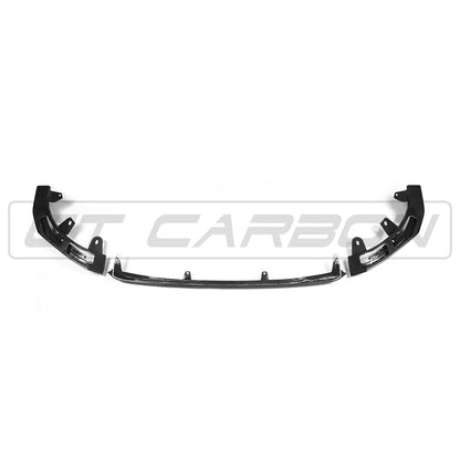 BMW 2 Series G42 Front Lip / Splitter Spoiler - Carbon Fibre (Carbon Fiber) MP Style - 2022+ Coupe incl M240i - Gloss 2x2 Twill Prepreg - CT Carbon Aero Upgrade - Front Bumper Lip/Aero Lip - Body Kit Styling