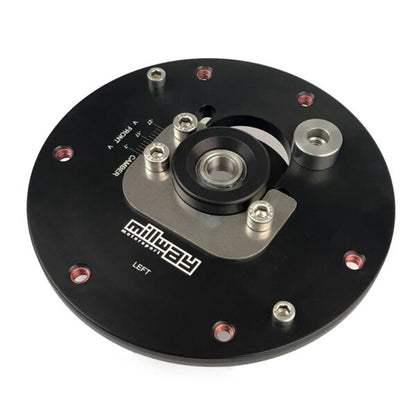 BMW M2 F87 2014-2018 Adjustable Front Camber Plates / Strut Top Mounts Pair by Millway Motorsport - Negative Camber Kit, Pillowball/Uniball Top Hats, Alignment Plates - Fits OEM & Coilover Springs - MW90377-M2