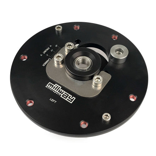 Millway Motorsport Adjustable Front Camber Plates / Top Mounts for BMW F2X F3X 1/2/3/4 Series (F20 F21 F22 F23 F30 F31 F32 F33 F36), F8X M3/M4 Strut Brace Compatible - Pair