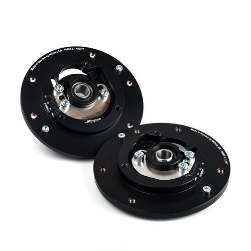 Millway Motorsport Adjustable Front Camber Plates / Top Mounts for BMW F8X: F87 M2/M2 Competition/CS, F80 M3, F82/F83 M4 - Up to -4 deg Camber, Stainless Bearings, Ohlins TTX Compatible - Pair - Track/Racing