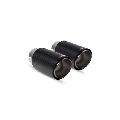 SCORPION EXHAUSTS - REPLACEMENT CARBON ASCARI TIPS FOR SCORPION EXHAUST - TWIN 90MM