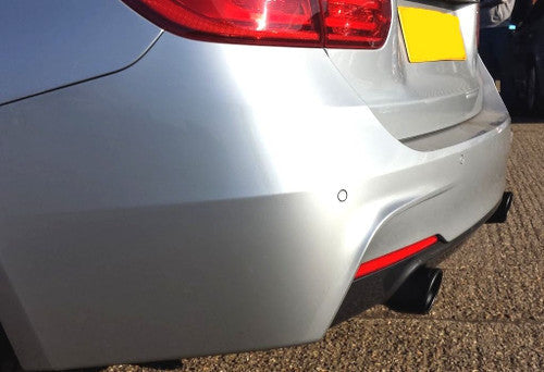 AC Schnitzer 90mm Sport black ceramic tailpipes for BMW 3 series (F30/F31) 316d - 320d