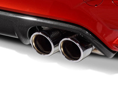 AC Schnitzer 90mm Chrome Exhaust Tips for BMW M4 F82/F83 (S55, 2014-2020) – Quad Polished Stainless Tailpipe Finishers, Rolled Edge Slash Cut, OEM+ End Pipes