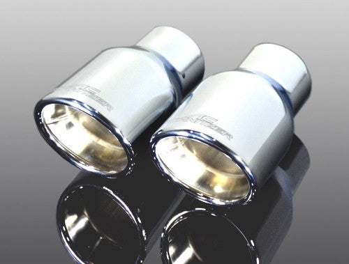 AC Schnitzer 90mm Polished Chrome Exhaust Tips for BMW 1 Series F20/F21 & M135i - Tailpipe Trims/Finishers/Muffler Tips - Pair (Set of 2) - Fits 114i 116i 118i 114d 116d 118d 120d