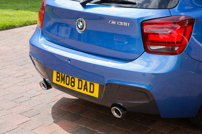 AC Schnitzer 90mm Polished Chrome Exhaust Tips for BMW 1 Series F20/F21 & M135i - Tailpipe Trims/Finishers/Muffler Tips - Pair (Set of 2) - Fits 114i 116i 118i 114d 116d 118d 120d