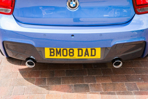 AC Schnitzer 90mm Polished Chrome Exhaust Tips for BMW 1 Series F20/F21 & M135i - Tailpipe Trims/Finishers/Muffler Tips - Pair (Set of 2) - Fits 114i 116i 118i 114d 116d 118d 120d