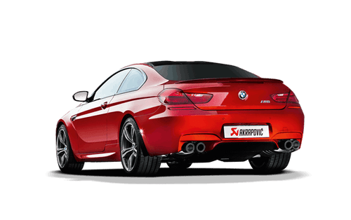AkrapoviÄ Evolution Line Titanium Cat-Back Exhaust with Carbon Tailpipe Set for BMW M6 F12/F13 (2012â€“2017) â€“ Valved X-Pipe, Lightweight, No Drone
