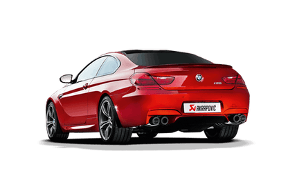 AkrapoviÄ Evolution Line Titanium Cat-Back Exhaust with Carbon Tailpipe Set for BMW M6 F12/F13 (2012â€“2017) â€“ Valved X-Pipe, Lightweight, No Drone