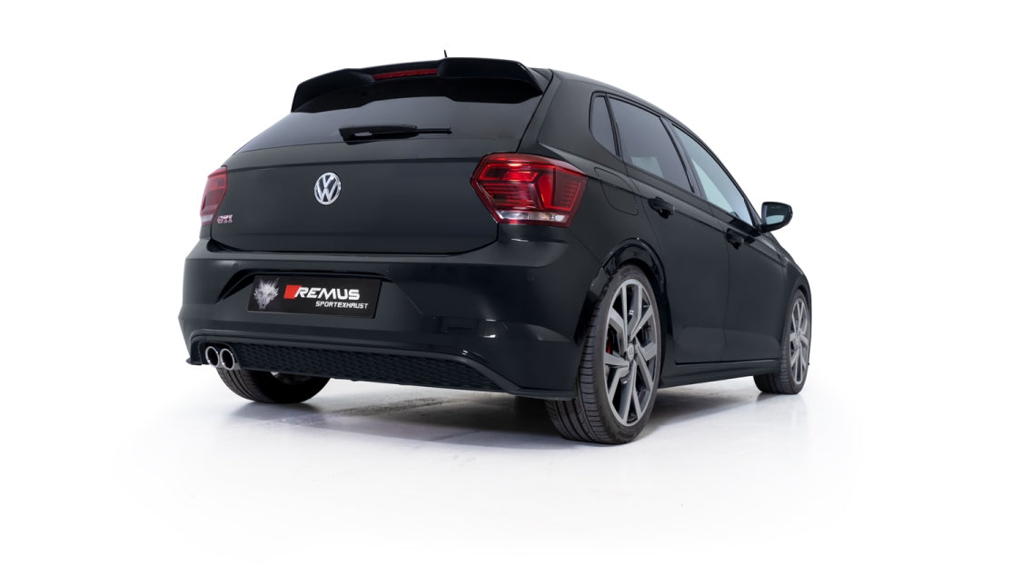 Remus Non-Resonated GPF-Back Performance Exhaust, Dual 84mm Tailpipes for Volkswagen Golf GTI 2.0 TSI (2019+, OPF/GPF, Stainless Steel, ECE Approved)