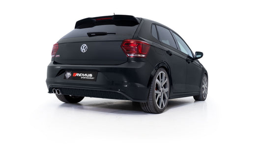 Remus Non-Resonated GPF-Back Performance Exhaust, Dual 84mm Tailpipes for Volkswagen Golf GTI 2.0 TSI (2019+, OPF/GPF, Stainless Steel, ECE Approved)