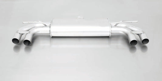Remus Non-Resonated Cat-Back Exhaust System for Volkswagen Golf Mk7 1.4 TSI (2012-2016, non-GPF) - Quad Exit 4x84mm Tips, Stainless Steel, EEC Approved