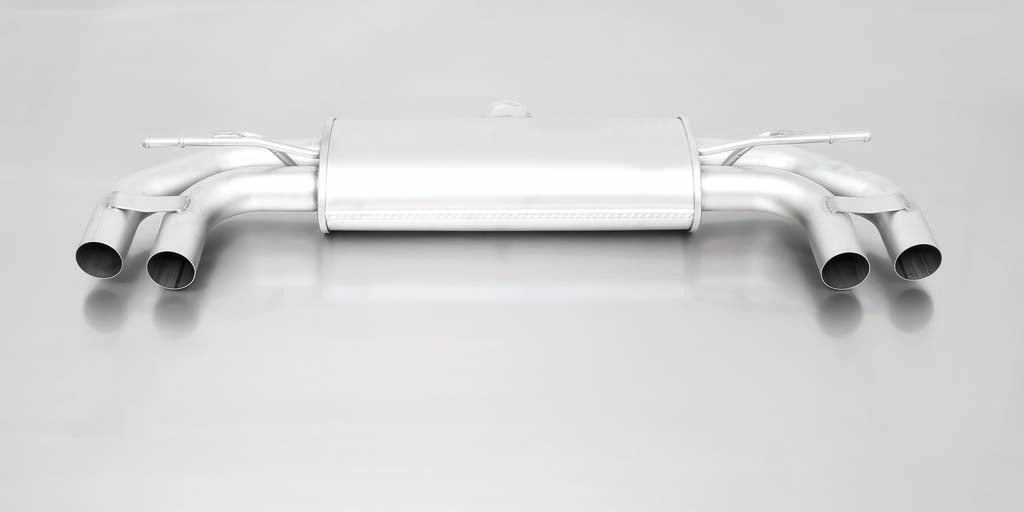 Remus Axle-Back Exhaust Back Box/Muffler/Rear Silencer for VW Volkswagen Golf Mk7 1.4 TSI 90kW 2012-2016 CCMBA – Quad 4x84mm Carbon Fibre Straight-Cut Tailpipes – Stainless Steel – EEC/E-Mark Road Legal – Non GPF/OPF