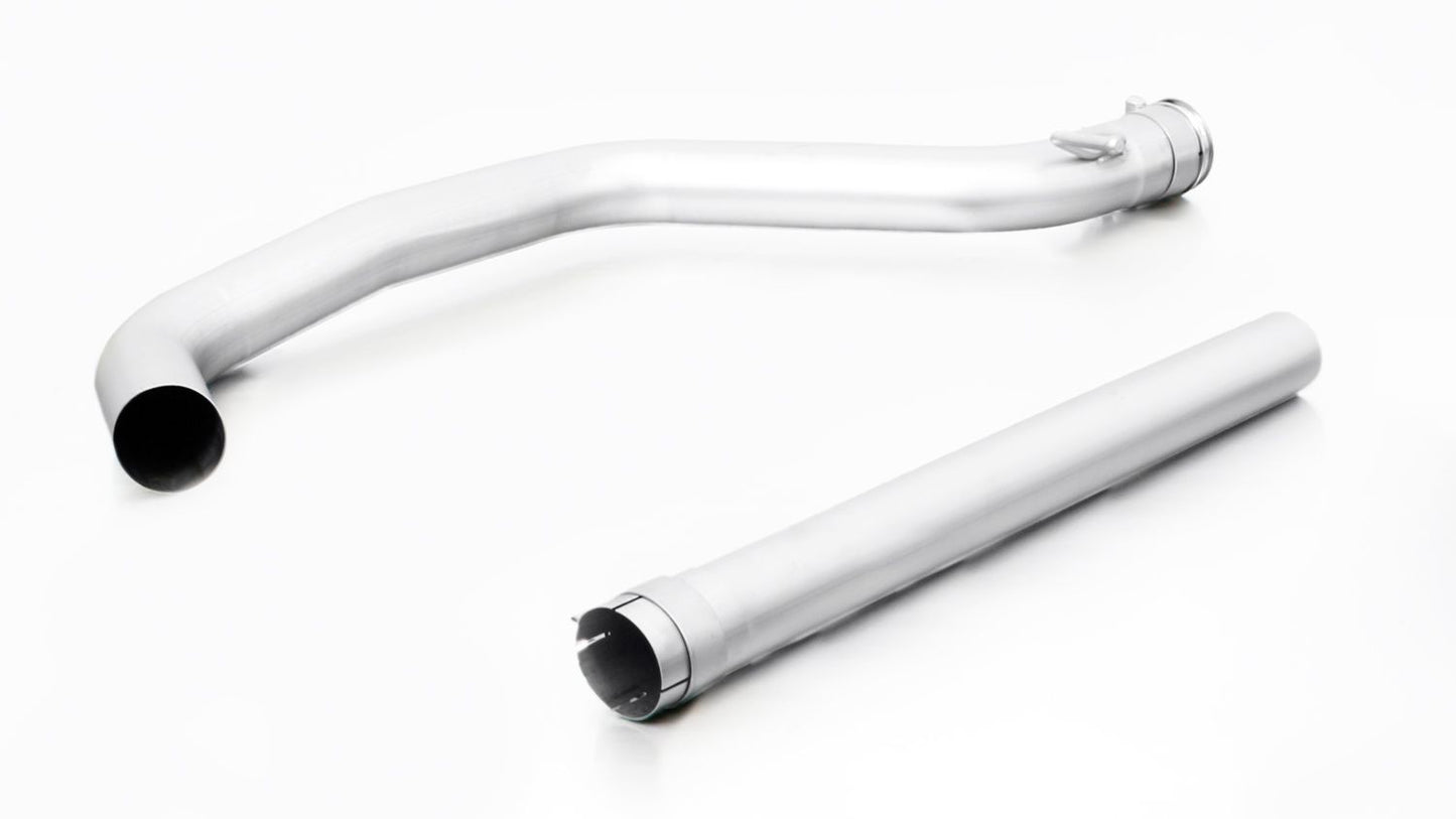 Remus Non-Resonated Catback Exhaust for SEAT Leon Cupra Mk3 5F 2.0 TSI/TFSI (2014-2020) | 70mm Stainless Performance/Sport System | Twin 142x72mm Angled Chrome Oval Tips | ECE/E-Mark/EEC Approved | No GPF/OPF | CJXE | Handmade in Austria