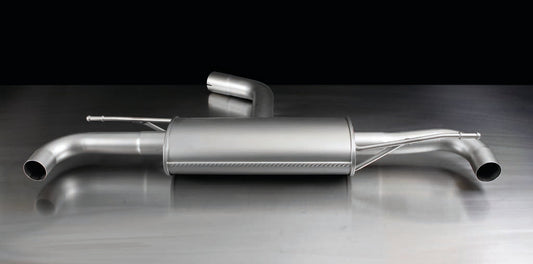 Remus Non-Resonated Cat Back Exhaust System for Volkswagen Golf GTI Mk6 2.0 TSI (2009-2012) - Twin Exit 2x98mm Tips (Carbon/Black Chrome), Stainless Steel, ECE Approved