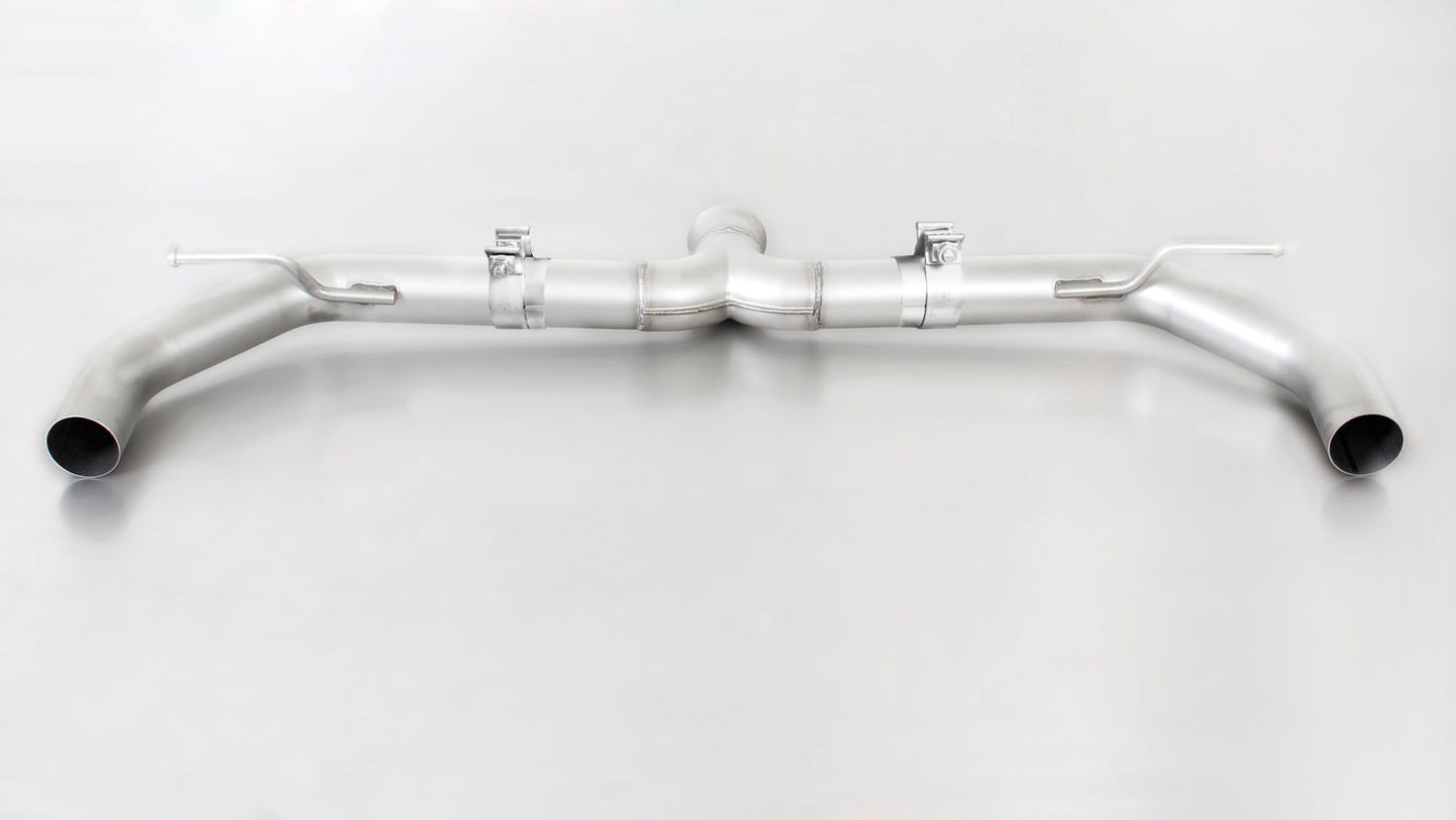 Remus Non-Res Axle-Back Exhaust for Seat Leon Cupra 5F Mk3 2.0 TSI (2018+) DNU 213kW - Quad Exit 4x76mm Chrome Tips - Back Box/Rear Muffler L/R - Stainless Performance Rear Section - ECE Approved - Fits Non-GPF/OPF/PPF