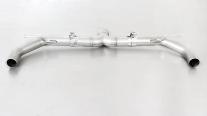 Remus Cat Back Exhaust System for Seat Leon Cupra MK3 5F 2.0 TSI/TFSI CJXH (2014+, Non-GPF/OPF) - Non-Resonated Performance Catback, 70mm Stainless, Twin 142x72mm Chrome Oval Tips, ECE/EEC Approved - Fits Cupra 280/290/300 EA888