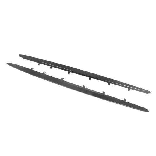 CT Carbon Dry Carbon Side Skirt Extensions for BMW F90 M5 (2018-2024) & G30/G31 5 Series Saloon/Touring (2016-2023) - Pre-Preg Carbon Fibre Sill/Rocker Panel Side Splitters Side Blades Aero Skirts M Performance Style Gloss