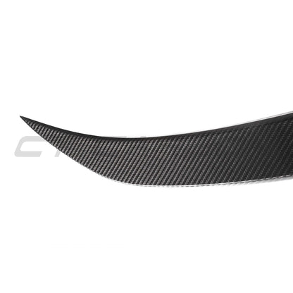 CT Carbon V2 Style Dry Carbon Fibre Boot Lid Spoiler / Trunk Lip for BMW F80 M3 & F30 3 Series Sedan Saloon 2011–2020 – Gloss 2x2 Twill Pre-Preg Autoclaved Rear Lip Decklid Tail Wing