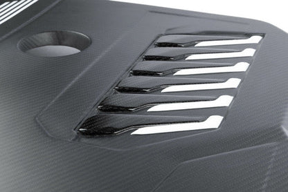 Dinan Satin Matte Carbon Fibre (Fiber) Engine Cover for BMW B58D G-Series - Carbon Engine Bay Shroud/Top Panel 2x2 Twill OEM+ Upgrade