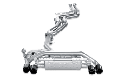 Akrapovic Evolution Line Titanium Cat-Back Exhaust for BMW 1M E82 2011-2012 - 1 Series M Coupe N54 Performance Rear System, Catback Sports Exhaust, Resonated Titanium Muffler Back Box, Valved Option