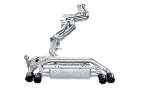 Akrapovic Evolution Line Titanium Cat-Back Exhaust for BMW 1M E82 2011-2012 - 1 Series M Coupe N54 Performance Rear System, Catback Sports Exhaust, Resonated Titanium Muffler Back Box, Valved Option