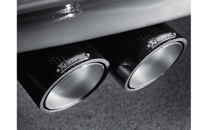 Akrapovic Evolution Line Titanium Cat-Back Exhaust for BMW 1M E82 2011-2012 - 1 Series M Coupe N54 Performance Rear System, Catback Sports Exhaust, Resonated Titanium Muffler Back Box, Valved Option