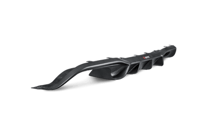 Genuine Akrapovic Carbon Rear Diffuser/Valance (Matte Satin) for BMW M2 F87 inc Competition 2016-2021 - Carbon Fiber/Fibre Rear Bumper Lower Trim Insert, OEM Fit, Quad Exhaust Surround