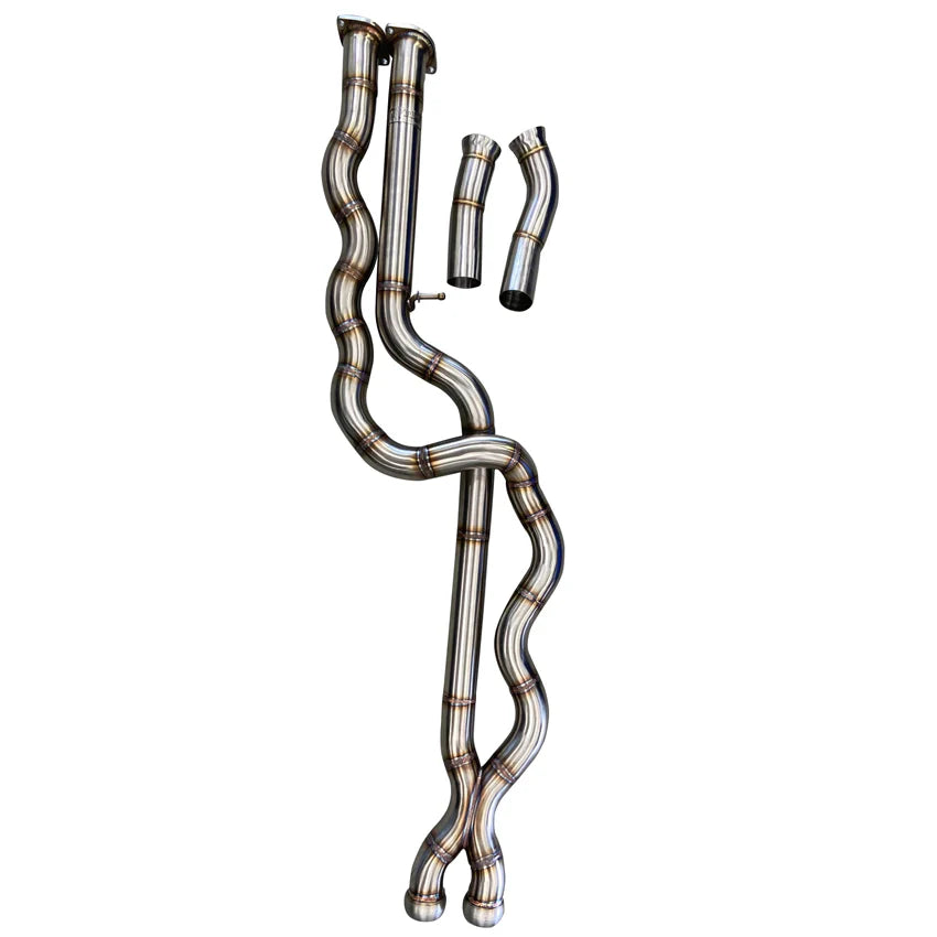 Active Autowerke EL Mid Pipe for BMW M2 Competition (F87 LCI, S55) 2018+ – Equal Length X-Pipe Centre/Center Section, Direct-Fit – Resonated or Non-Resonated – Rasp Delete, Drone Reduction – M2C Exhaust Upgrade | Midpipe/Middle Section