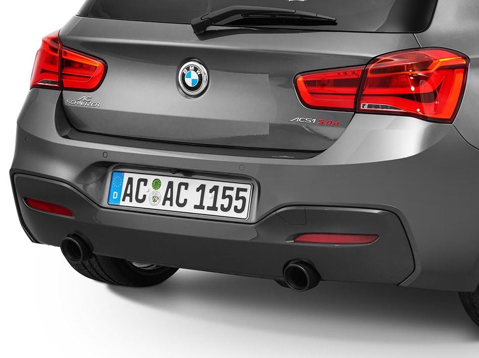 Genuine AC Schnitzer Stage 1 Upgrade Kit for BMW 1 Series M135i/M135i xDrive F20 F21 (LCI) - 19in AC1 or Type VIII Alloy Wheels & Tyres, Lowering Springs, Front Splitter, Roof Spoiler, Sport Tailpipes - Styling Pack Body/Aero Kit