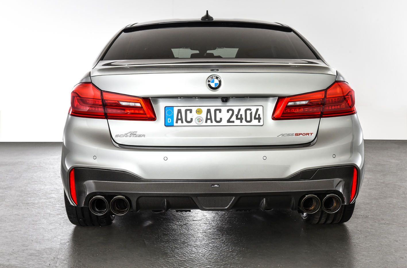 Genuine AC Schnitzer Carbon Fibre Rear Diffuser for BMW F90 M5 & M5 Competition (2016â€“2019) â€“ Optional Centre Brake Light â€“ For AC Schnitzer Exhaust/Tailpipes