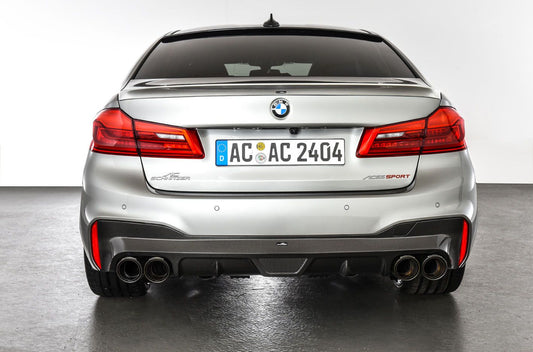 Genuine AC Schnitzer Carbon Fibre Rear Diffuser for BMW F90 M5 & M5 Competition (2016â€“2019) â€“ Optional Centre Brake Light â€“ For AC Schnitzer Exhaust/Tailpipes