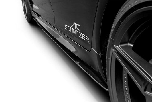 Genuine AC Schnitzer Side Skirts / Sill Extensions for BMW 5 Series G30 G31 & F90 M5 (M Sport) – Matt Black Paintable PU-RIM Pair – Side Blades / Side Splitters Rocker Panel Trims – Saloon & Touring – Fits 518d 520d 530e 530i 540i M550i – P/N 5171330310