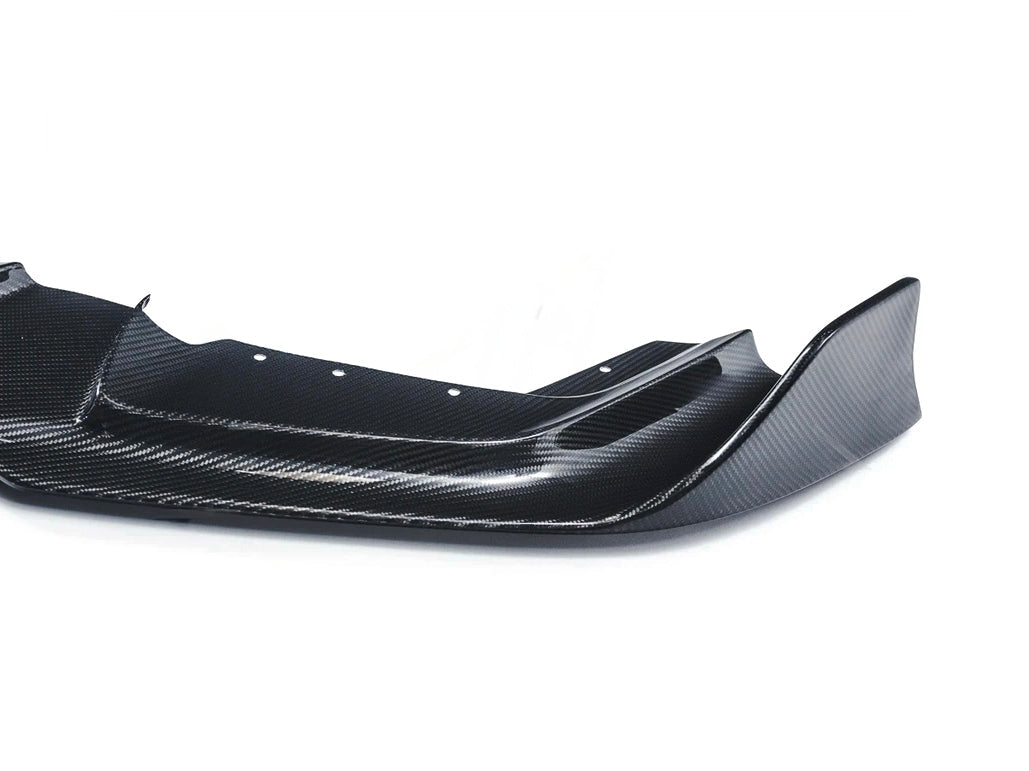 Agency Power BMW M2 F87 2016-2018 Gloss Carbon Fibre/Carbon Fiber Front Lip Splitter | Chin Spoiler / Front Bumper Lip / Air Dam / Valance Extension | OEM-Style Fit | AP-F87M2-600