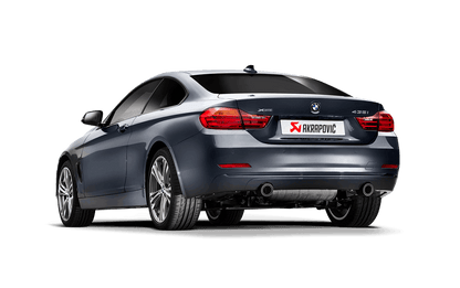 Akrapovic Evolution Cat-Back/Catback Performance Exhaust – BMW 335i/435i N55 F30 F31 F32 F33 F36 (incl xDrive) Valved Stainless Steel with Carbon Fibre Tips | 3 & 4 Series Sports Exhaust Back Box | MTP-BM/SS/1H