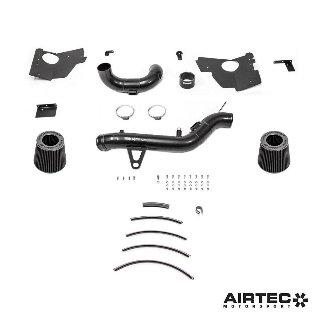 AIRTEC Motorsport S55 Cold Air Intake/Induction Kit - BMW M2 Competition (M2C) F87, M3 F80, M4 F82/F83 - Twin Cone Filters, Heat-Shielded Aluminium Piping, Direct Bolt-On Plug & Play CAI Upgrade, Washable Performance Air Filter System