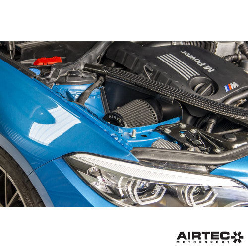 AIRTEC Motorsport S55 Twin Induction / Cold Air Intake Kit for BMW M2 Competition (F87 M2C), M3 (F80) & M4 (F82/F83) F8X - Performance Intake System, Heat-Shielded Twin Cone Filters, Alloy Pipework - ATIKBMW3