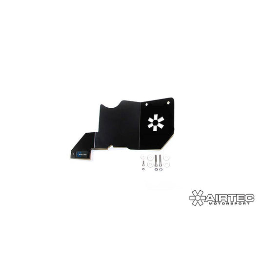 AIRTEC Motorsport Stage 2 Induction Heat Shield for Ford Fiesta MK7 ST180 1.6 & 1.0 EcoBoost  Pro-Series Black  With Fixings (Shield Only)