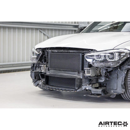AIRTEC Motorsport B58 Water-to-Air Chargecooler/Intercooler Radiator Upgrade, Triple-Pass 90mm Core, Direct-Fit Front Mount Heat Exchanger - BMW 1/2/3/4 Series F20 F21 F22 F23 F30 F31 F32 F33 F36 (M140i M240i 340i 440i) 2014-2019 - ATRADBMW2