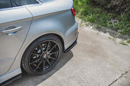 Maxton Design - REAR SIDE SPLITTERS V.2 AUDI S3 SEDAN 8V FACELIFT (2016-2020)