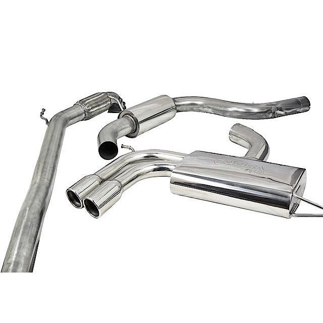 Audi A3 8P 2.0 TFSI FWD Sportback 5 Door 3" (76mm) Stainless Turbo-Back Exhaust System | Cat-Back + Downpipe | Resonated/Non-Res | De-Cat or Sports Cat | 2.0T Performance Upgrade