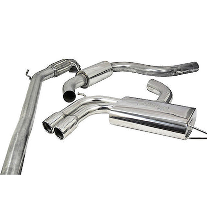 Audi A3 8P 2.0 TFSI FWD Sportback 5 Door 3" (76mm) Stainless Turbo-Back Exhaust System | Cat-Back + Downpipe | Resonated/Non-Res | De-Cat or Sports Cat | 2.0T Performance Upgrade
