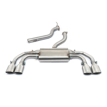 Audi S3 8Y quattro Sportback 5dr 2020-on GPF/OPF-Back Cat-Back Performance Exhaust - Cobra Sport 3in (76mm) Stainless - Valved or Non-Valved, Resonated/Non-Resonated - Centre & Rear Section EA888 2.0 TSI/TFSI