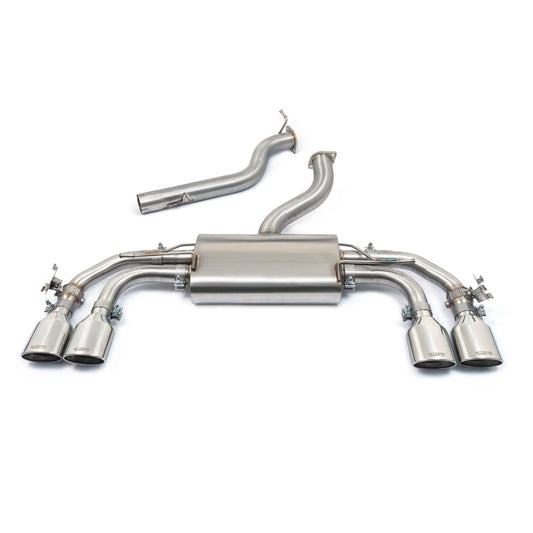 Audi S3 8Y quattro Sportback 5dr 2020-on GPF/OPF-Back Cat-Back Performance Exhaust - Cobra Sport 3in (76mm) Stainless - Valved or Non-Valved, Resonated/Non-Resonated - Centre & Rear Section EA888 2.0 TSI/TFSI