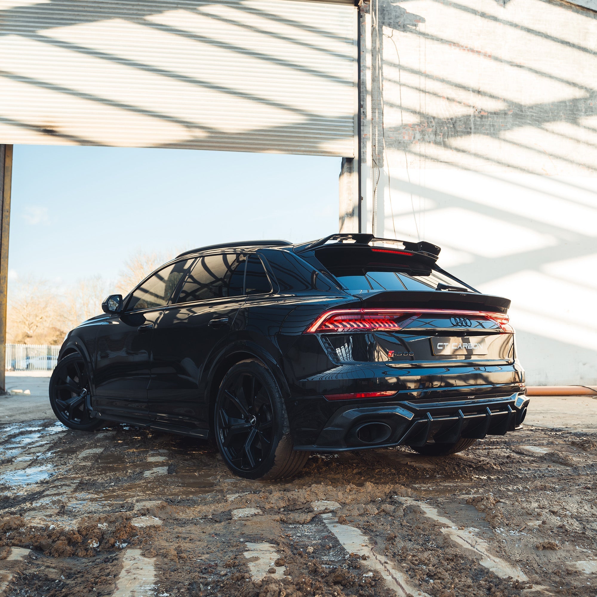 Audi RS Q8 RSQ8 Carbon Fibre/Fiber Rear Spoiler Tailgate Wing - Boot/T ...
