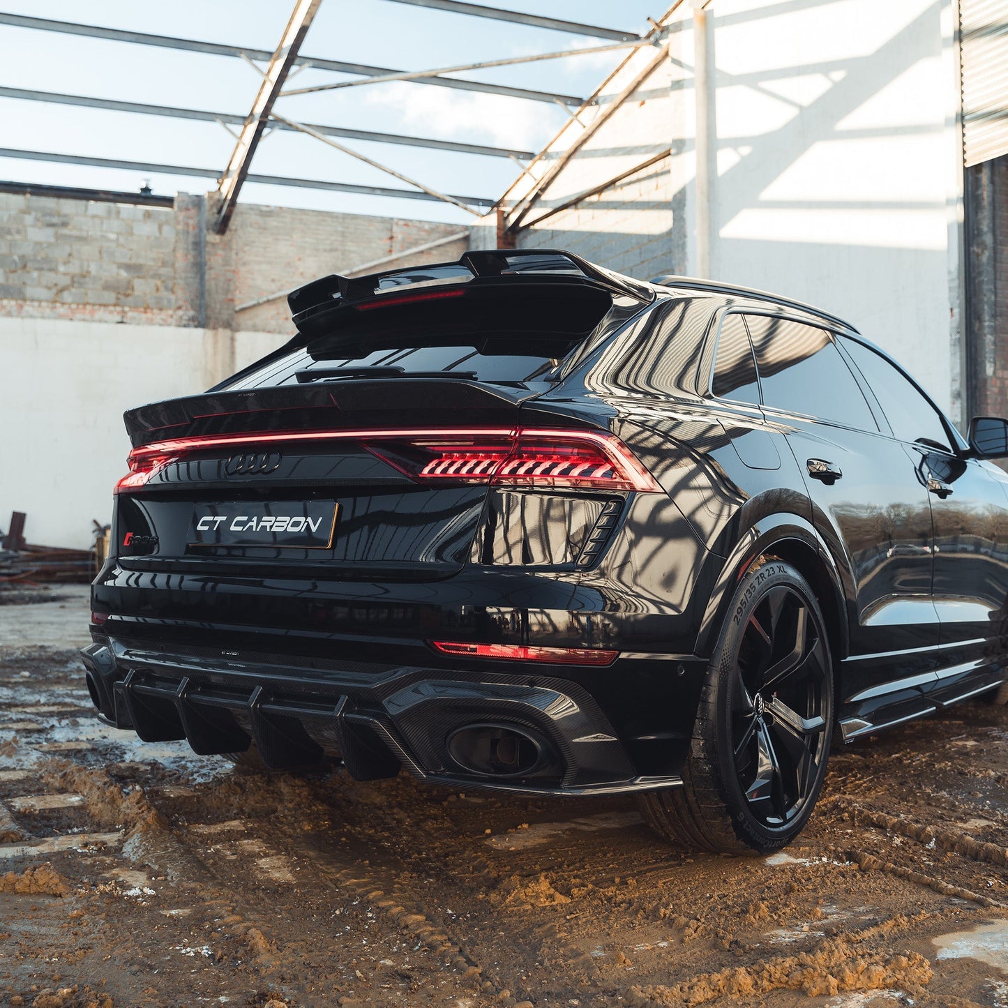 Audi RS Q8 RSQ8 2020+ 4M Carbon Fibre/Fiber Roof Spoiler Rear Roof Wing Tailgate Spoiler - Pre-Preg OEM-Fit Rear Aero by CT Carbon | CT Design