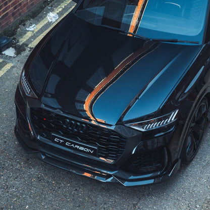 AUDI RSQ8 CARBON FIBRE FRONT SPLITTER - CT DESIGN